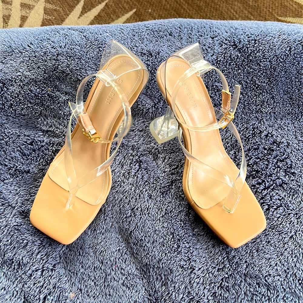 SHEIN clear strappy sandals